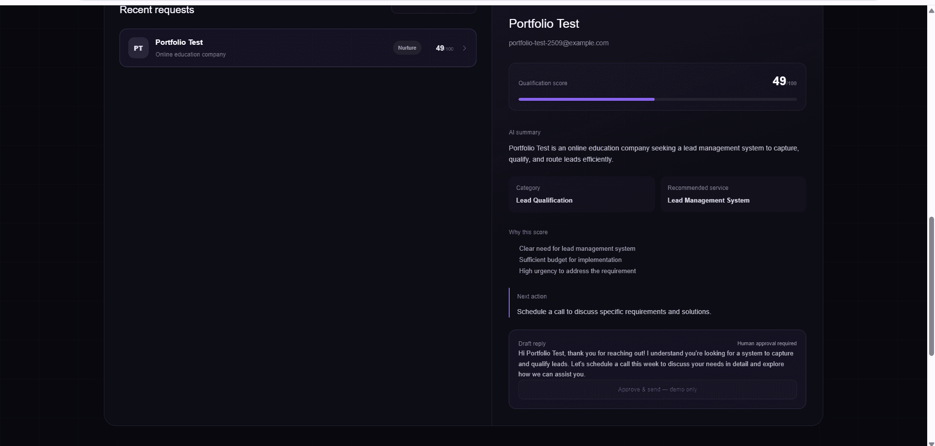 LeadFlow AI project preview